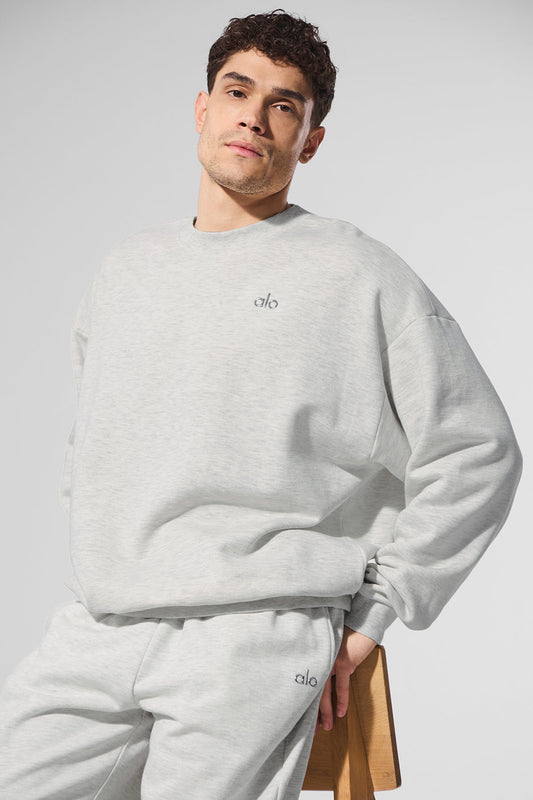 Accolade Crew Neck Crew Sweatshirt — White Heather