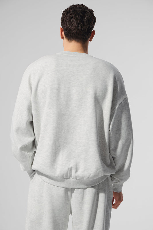 Accolade Crew Neck Crew Sweatshirt — White Heather