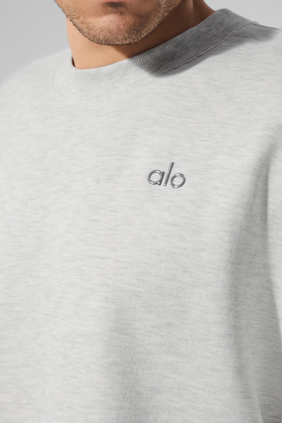 Accolade Crew Neck Crew Sweatshirt — White Heather