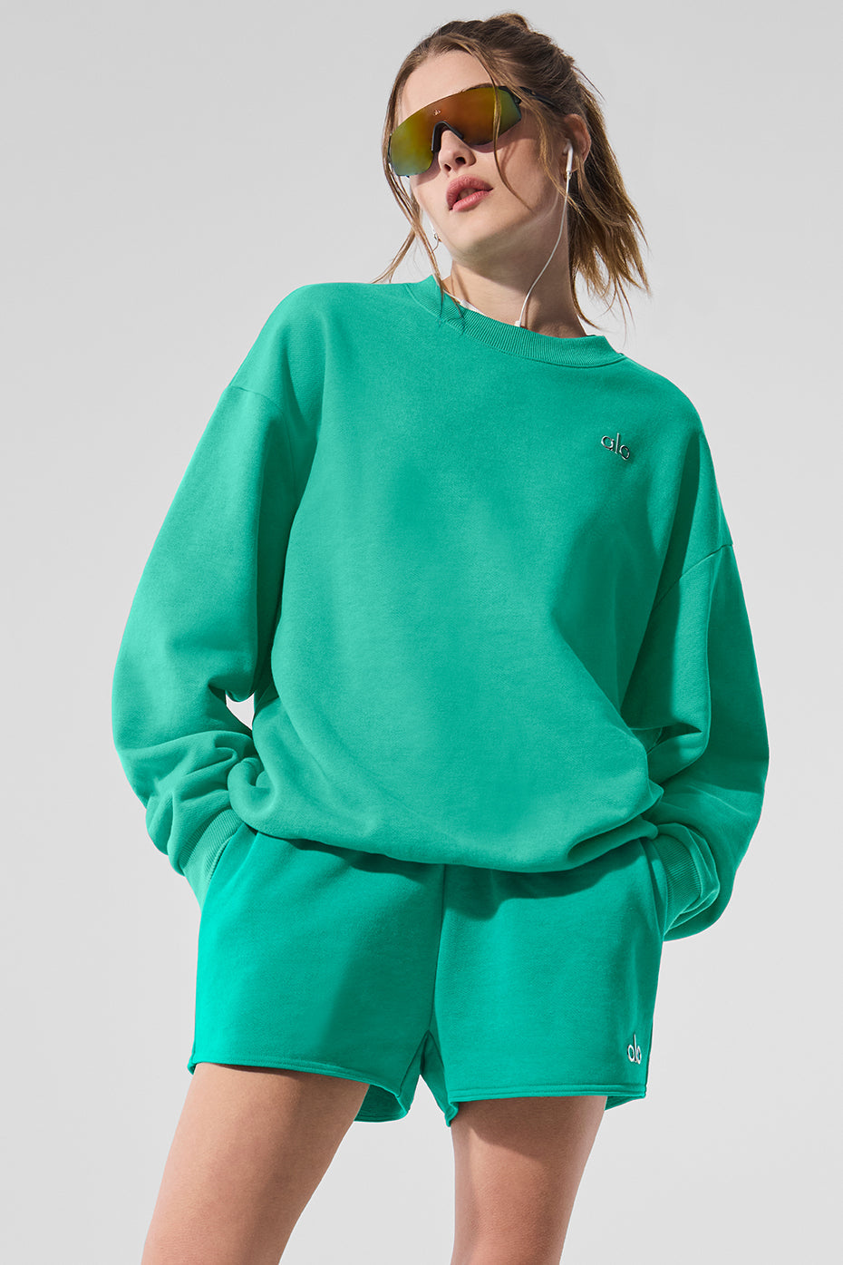 Accolade Crew Neck Crew Sweatshirt — Spruce Green