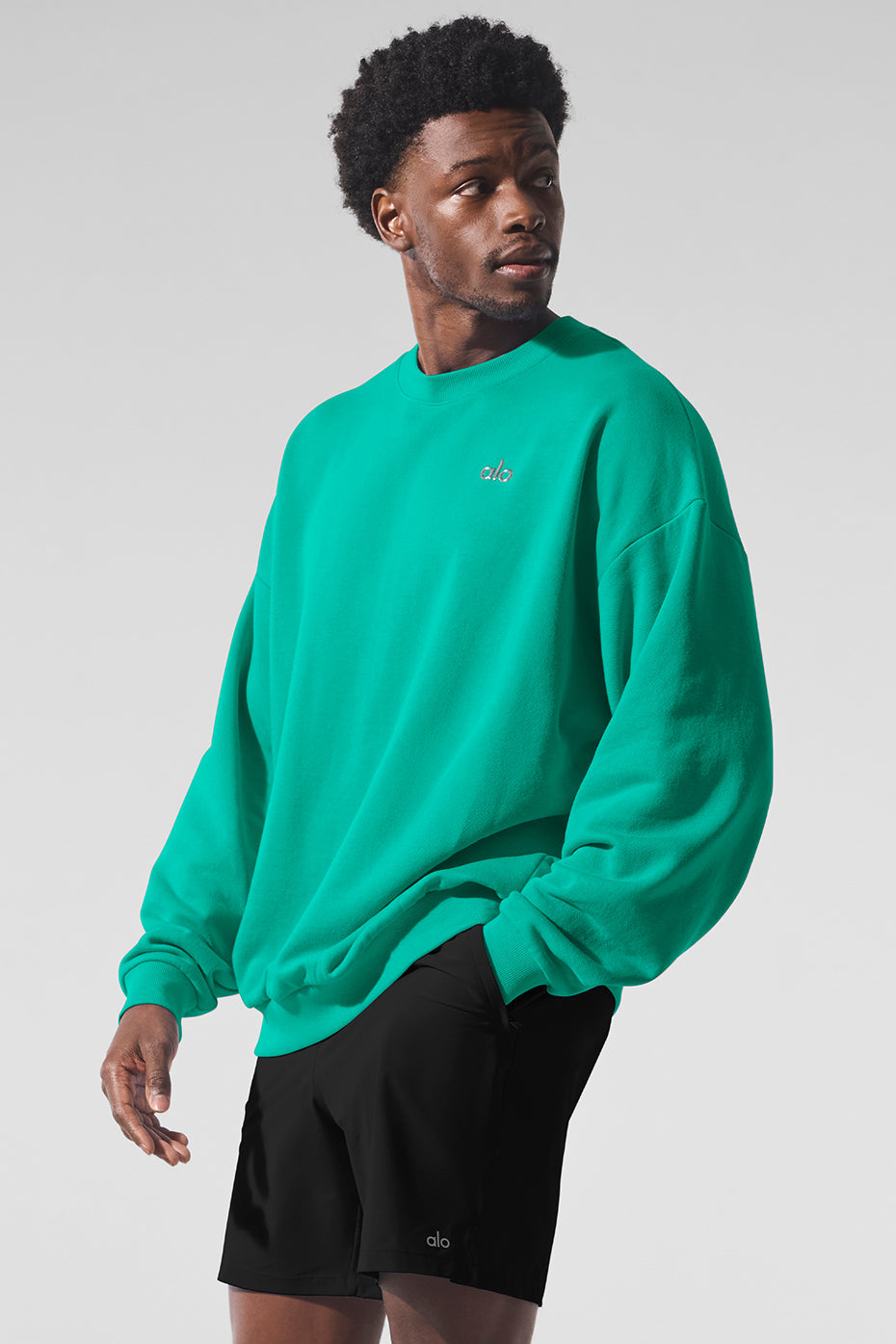 Accolade Crew Neck Crew Sweatshirt — Spruce Green