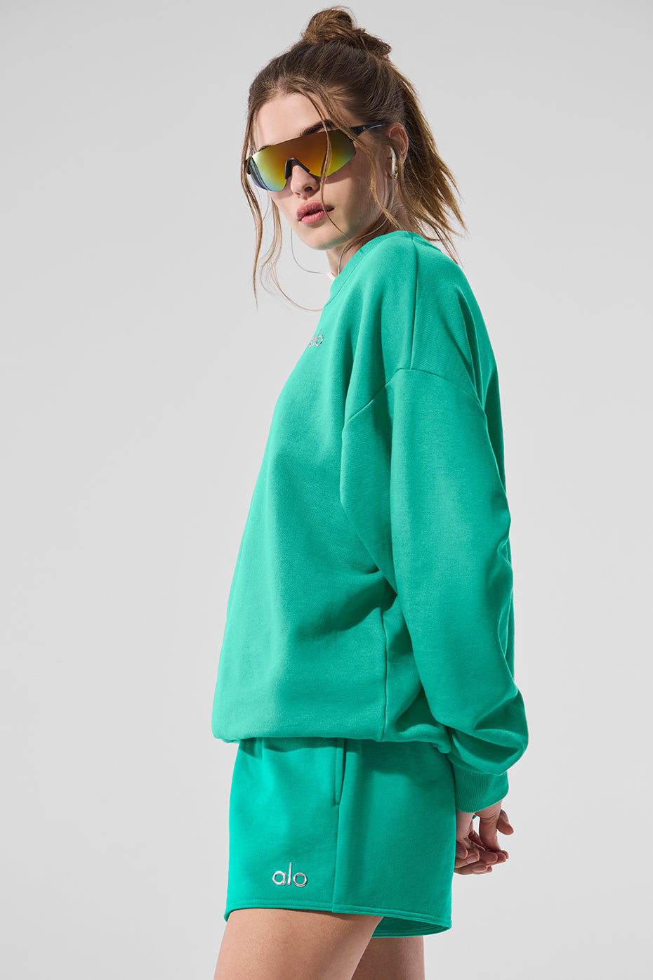 Accolade Crew Neck Crew Sweatshirt — Spruce Green