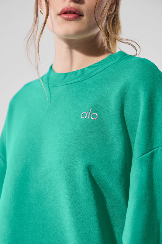 Accolade Crew Neck Crew Sweatshirt — Spruce Green