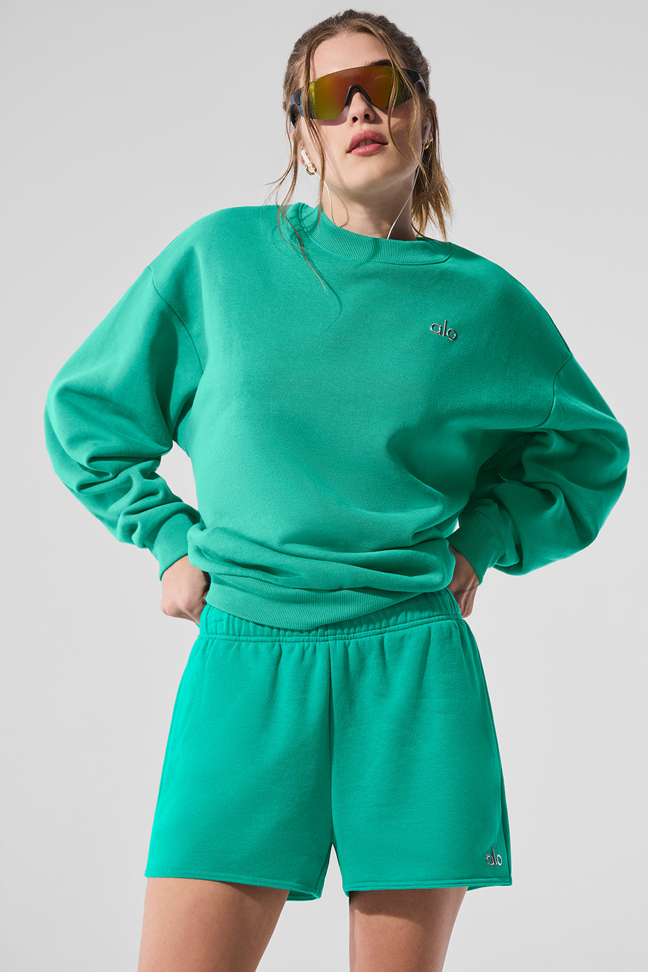 Accolade Crew Neck Crew Sweatshirt — Spruce Green