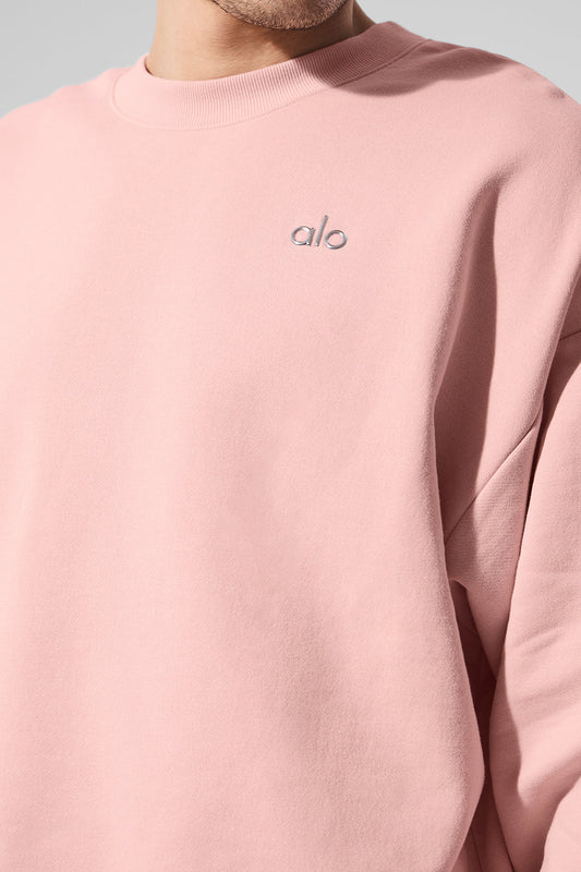 Accolade Crew Neck Crew Sweatshirt — Pink Quartz
