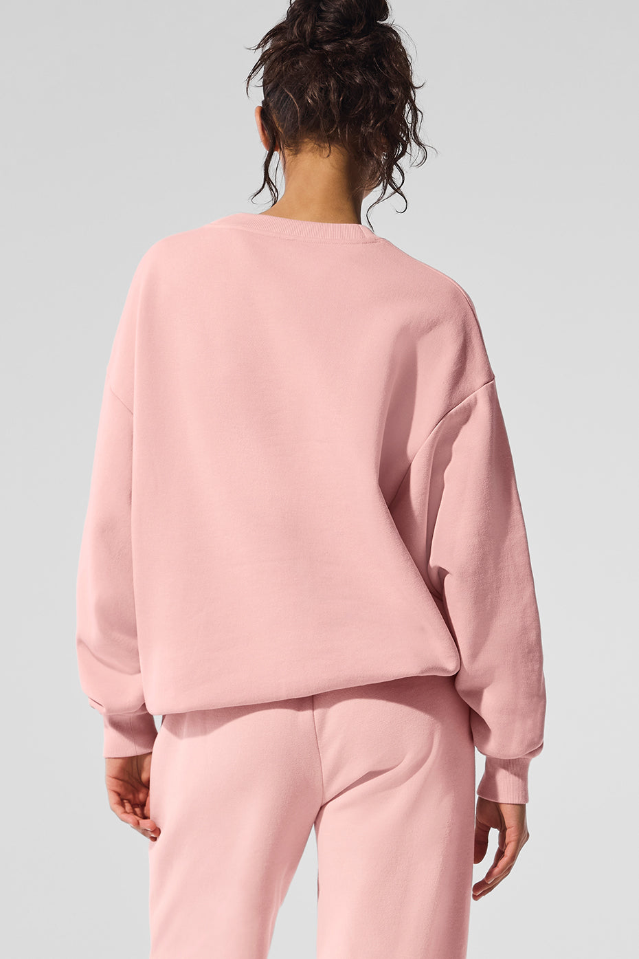 Accolade Crew Neck Crew Sweatshirt — Pink Quartz