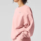 Accolade Crew Neck Crew Sweatshirt — Pink Quartz