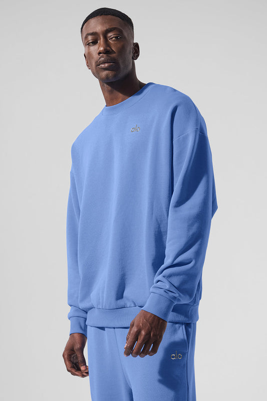 Accolade Crew Neck Crew Sweatshirt — Crystal Clear Blue