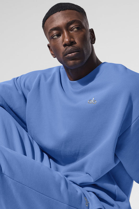 Accolade Crew Neck Crew Sweatshirt — Crystal Clear Blue