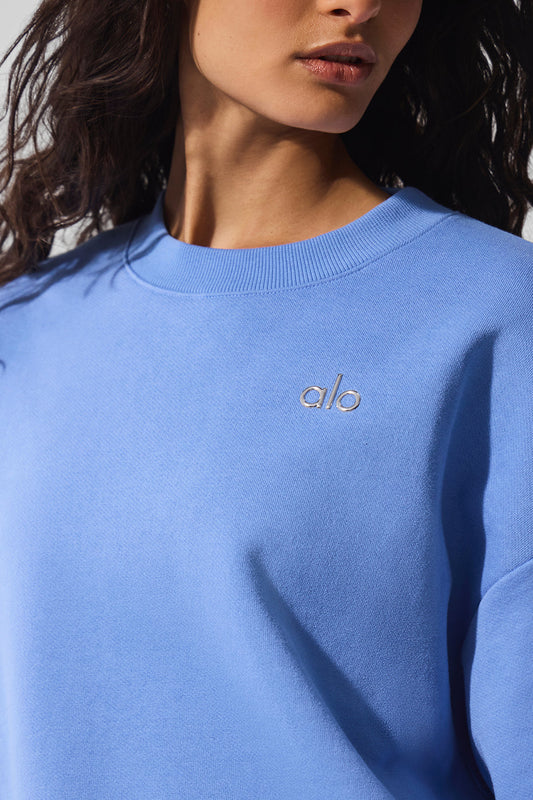 Accolade Crew Neck Crew Sweatshirt — Crystal Clear Blue