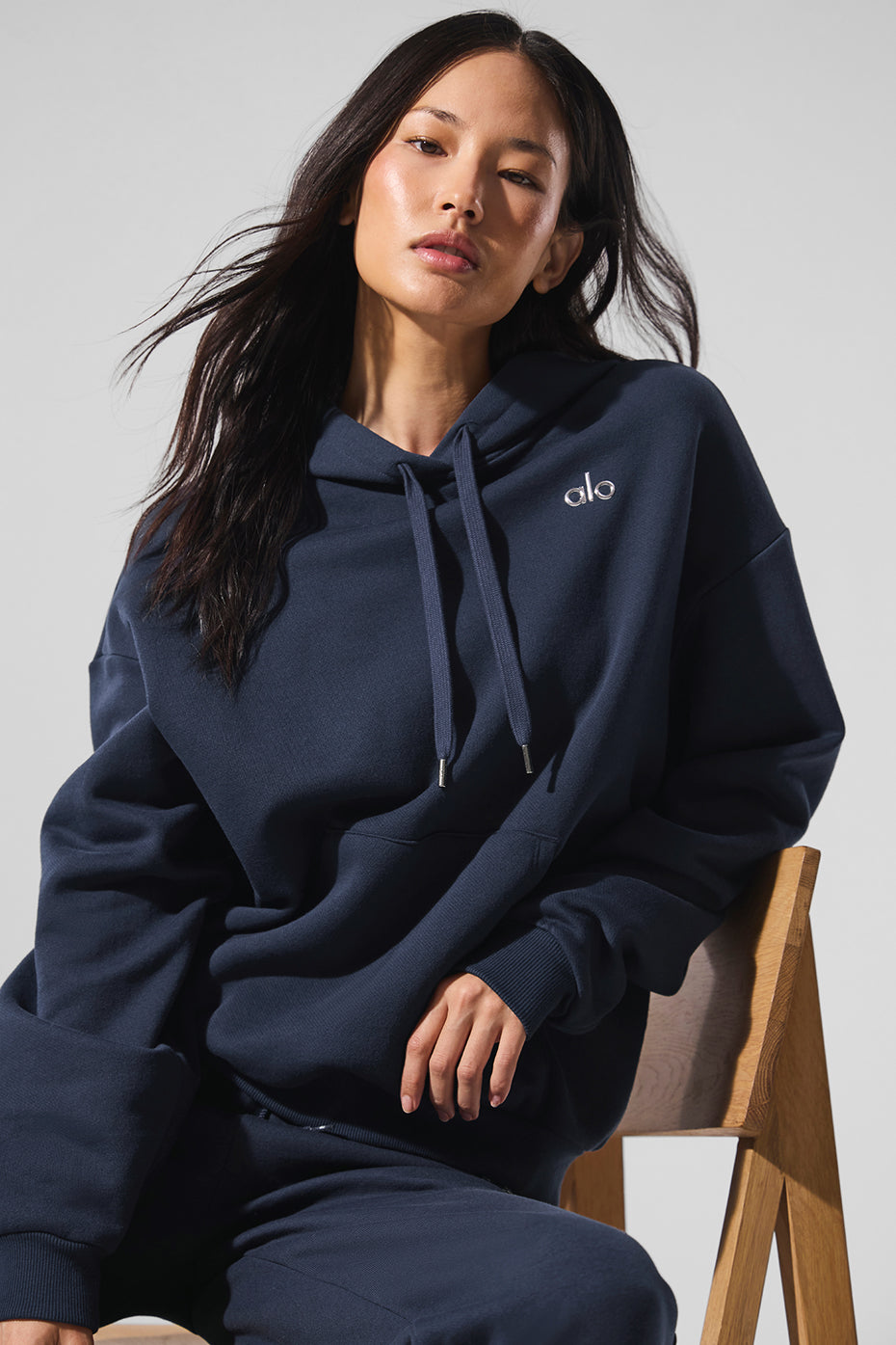 Accolade Hooded Sweatshirt — Navy