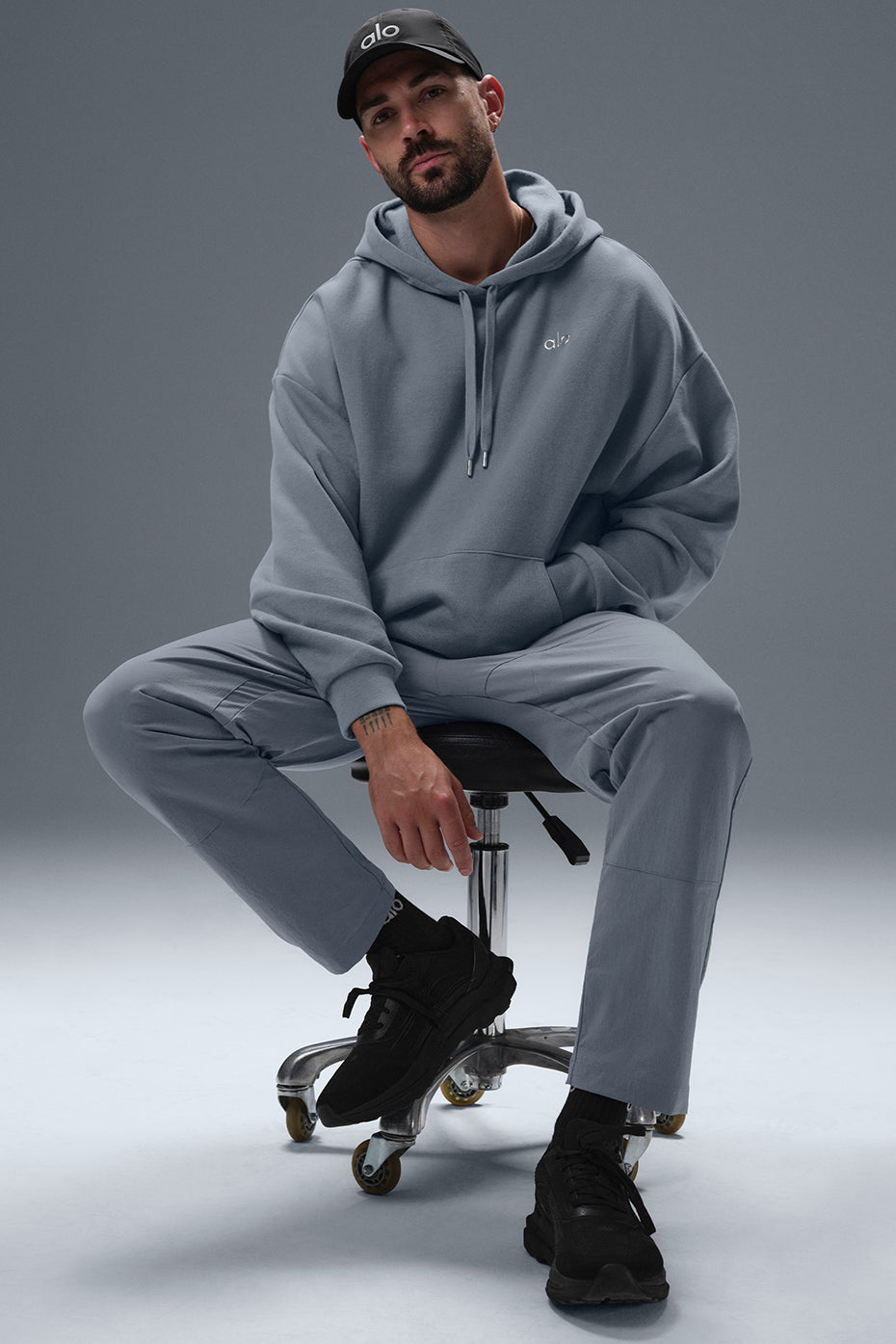 Accolade Hooded Sweatshirt — Steel Grey