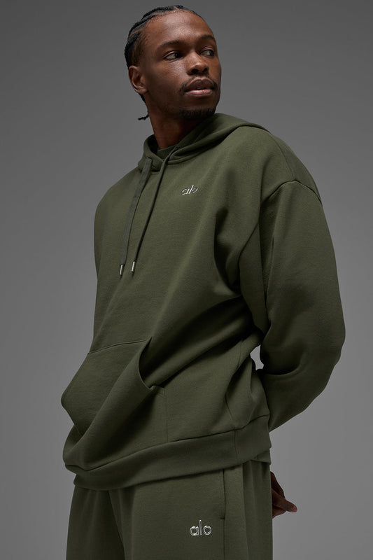 Accolade Hooded Sweatshirt — Green Olive
