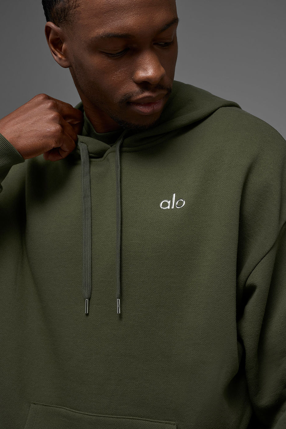 Accolade Hooded Sweatshirt — Green Olive