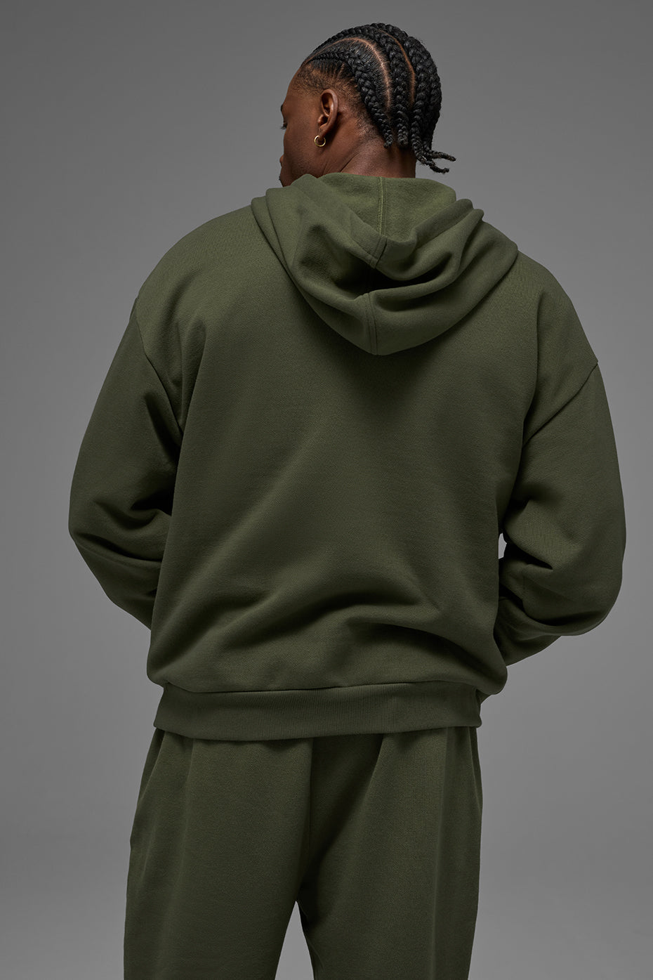 Accolade Hooded Sweatshirt — Green Olive