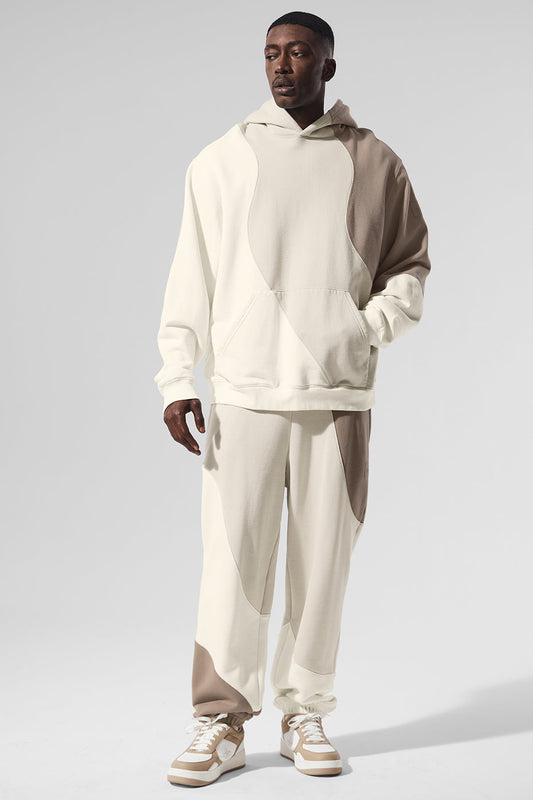 Make Waves Hooded Sweatshirt — Ivory/Bone/Gravel