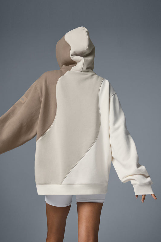 Make Waves Hooded Sweatshirt — Ivory/Bone/Gravel