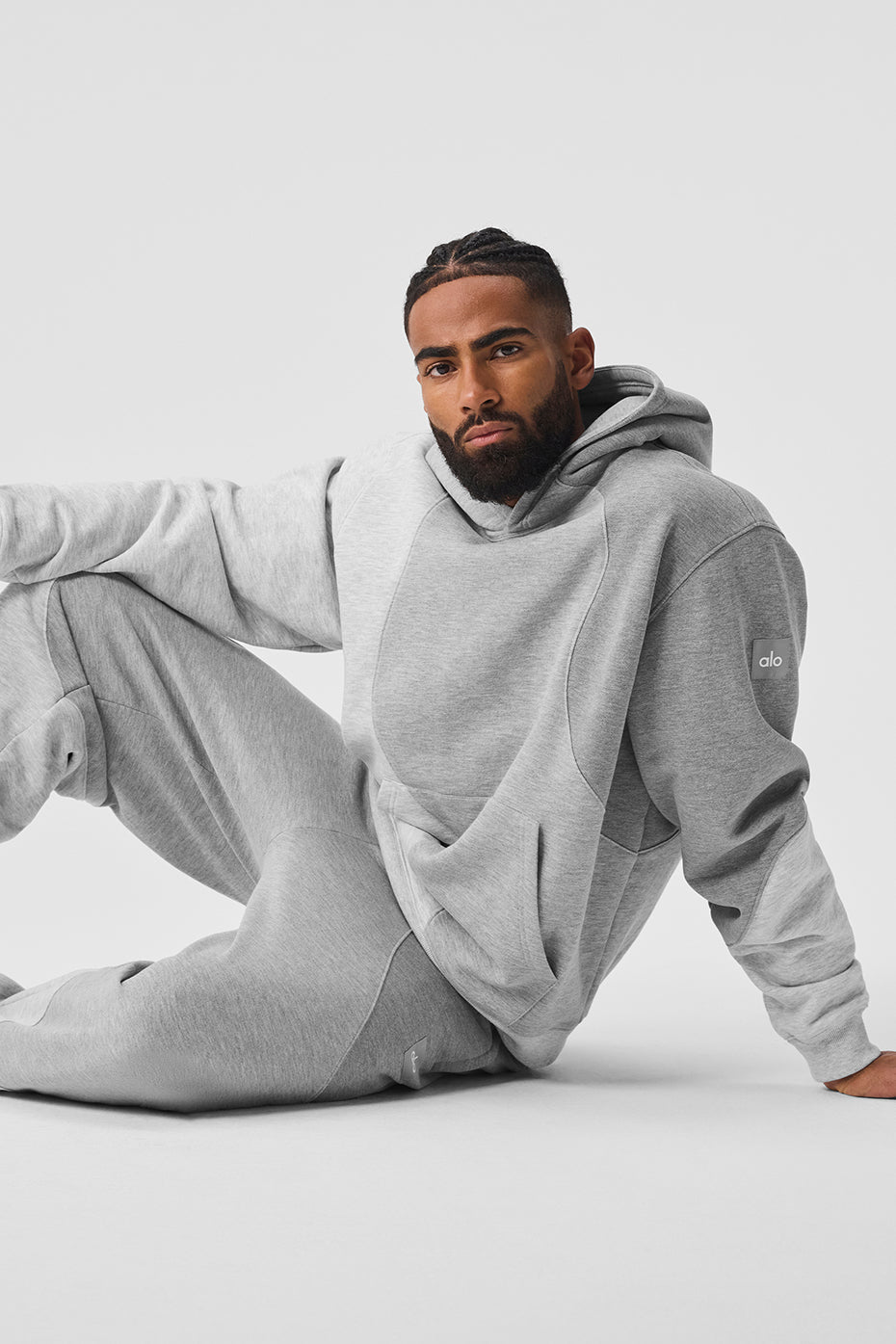 Make Waves Hooded Sweatshirt — Athletic Heather Grey Tonal