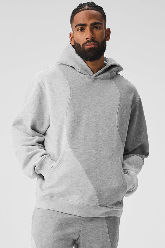 Make Waves Hooded Sweatshirt — Athletic Heather Grey Tonal