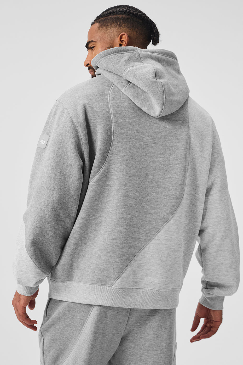 Make Waves Hooded Sweatshirt — Athletic Heather Grey Tonal