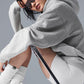 Make Waves Hooded Sweatshirt — Athletic Heather Grey Tonal
