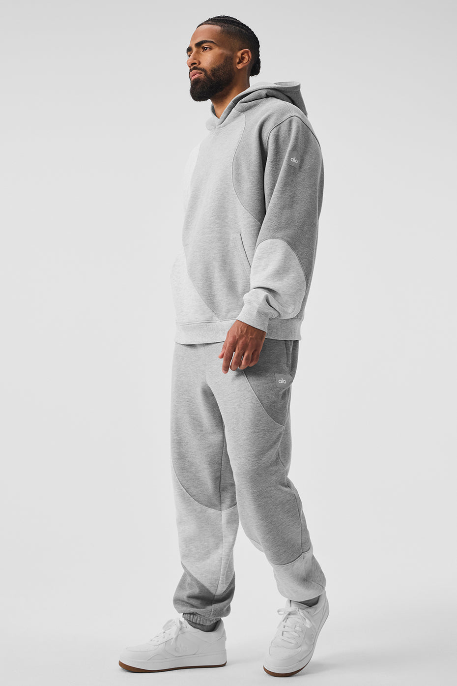 Make Waves Hooded Sweatshirt — Athletic Heather Grey Tonal