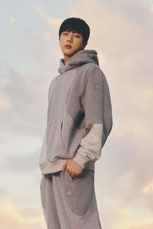Make Waves Hooded Sweatshirt — Athletic Heather Grey Tonal