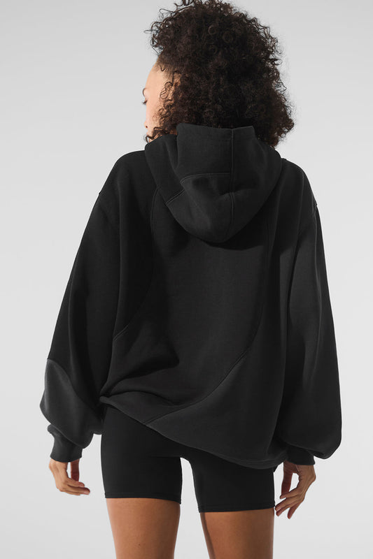 Make Waves Hooded Sweatshirt — Vintage Black Tonal
