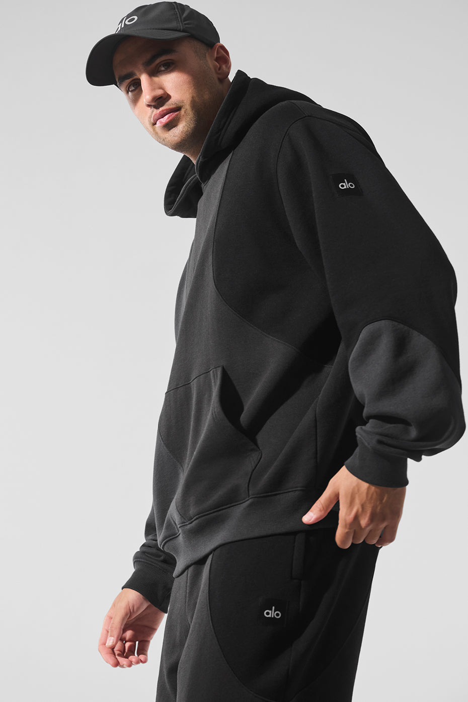 Make Waves Hooded Sweatshirt — Vintage Black Tonal