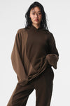 Make Waves Hooded Sweatshirt — Espresso Tonal