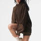 Make Waves Hooded Sweatshirt — Espresso Tonal