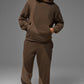 Make Waves Hooded Sweatshirt — Espresso Tonal
