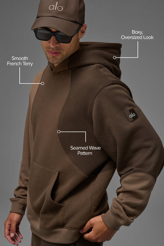 Make Waves Hooded Sweatshirt — Espresso Tonal