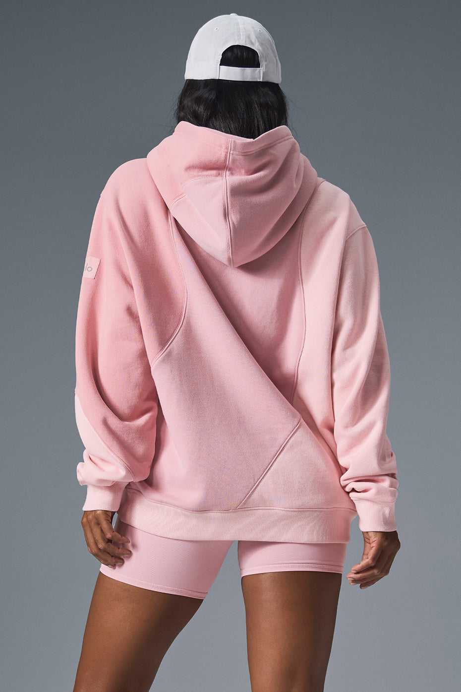 Make Waves Hooded Sweatshirt — Sunset Pink Tonal