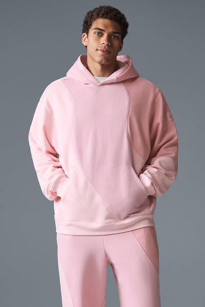 Make Waves Hooded Sweatshirt — Sunset Pink Tonal