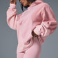 Make Waves Hooded Sweatshirt — Sunset Pink Tonal