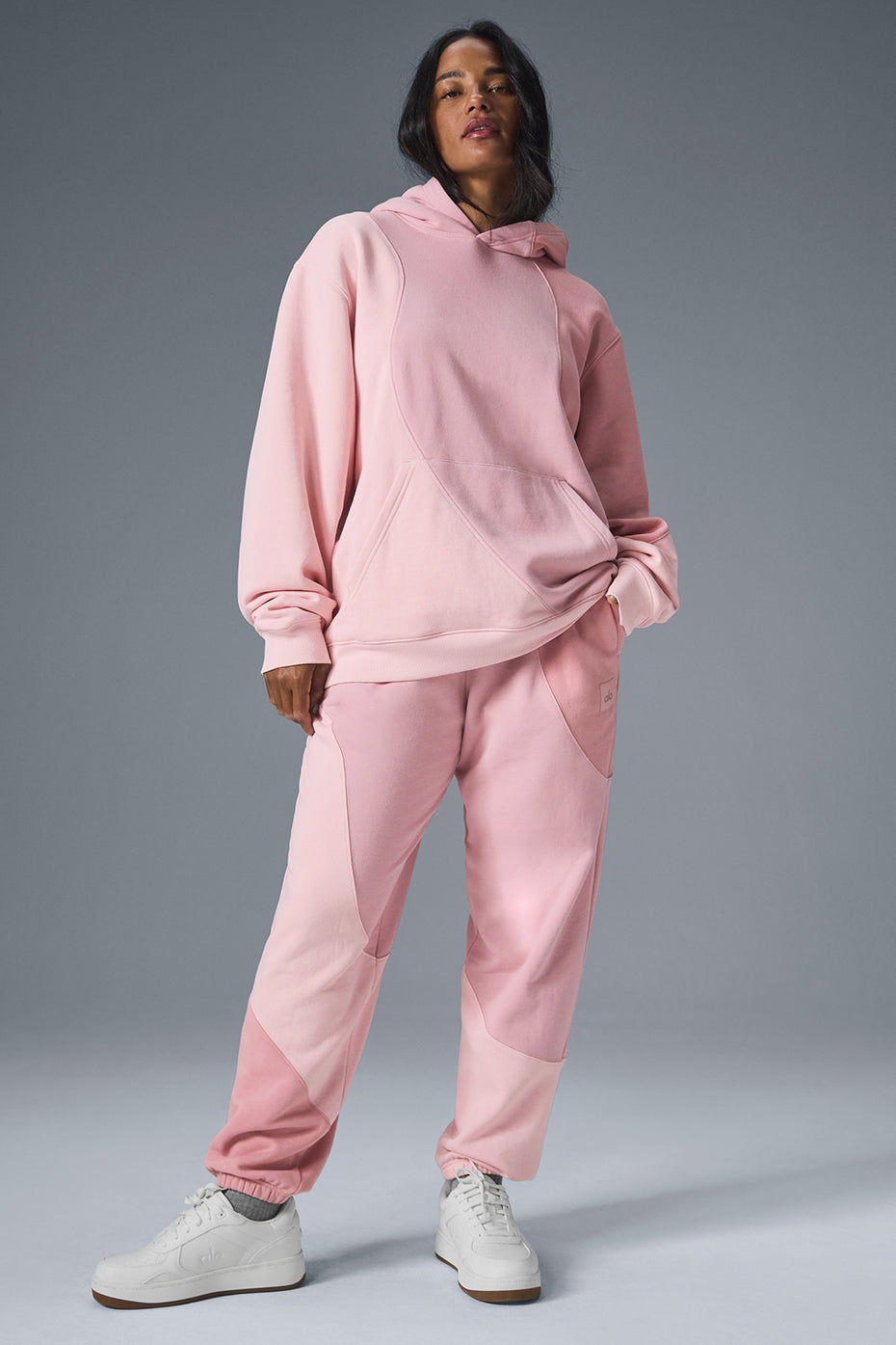 Make Waves Hooded Sweatshirt — Sunset Pink Tonal