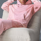 Make Waves Hooded Sweatshirt — Sunset Pink Tonal