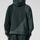 Make Waves Hooded Sweatshirt — Charcoal Green Tonal