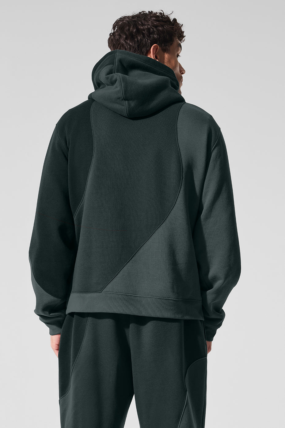 Make Waves Hooded Sweatshirt — Charcoal Green Tonal