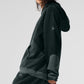 Make Waves Hooded Sweatshirt — Charcoal Green Tonal