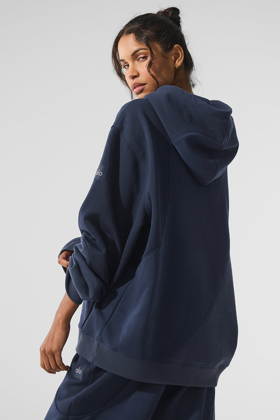 Make Waves Hooded Sweatshirt — Navy Tonal