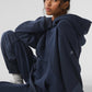 Make Waves Hooded Sweatshirt — Navy Tonal