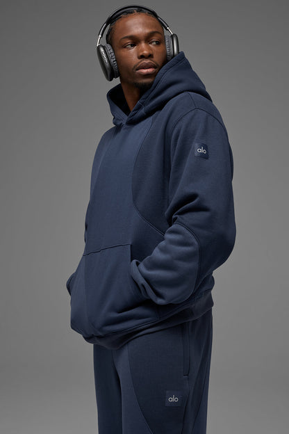 Make Waves Hooded Sweatshirt — Navy Tonal