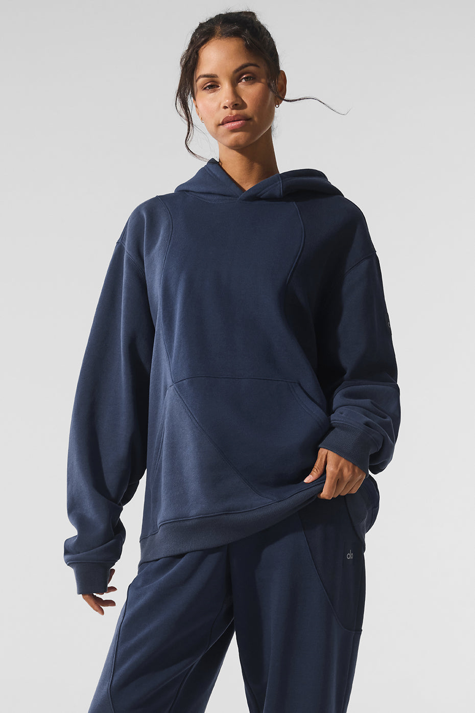 Make Waves Hooded Sweatshirt — Navy Tonal