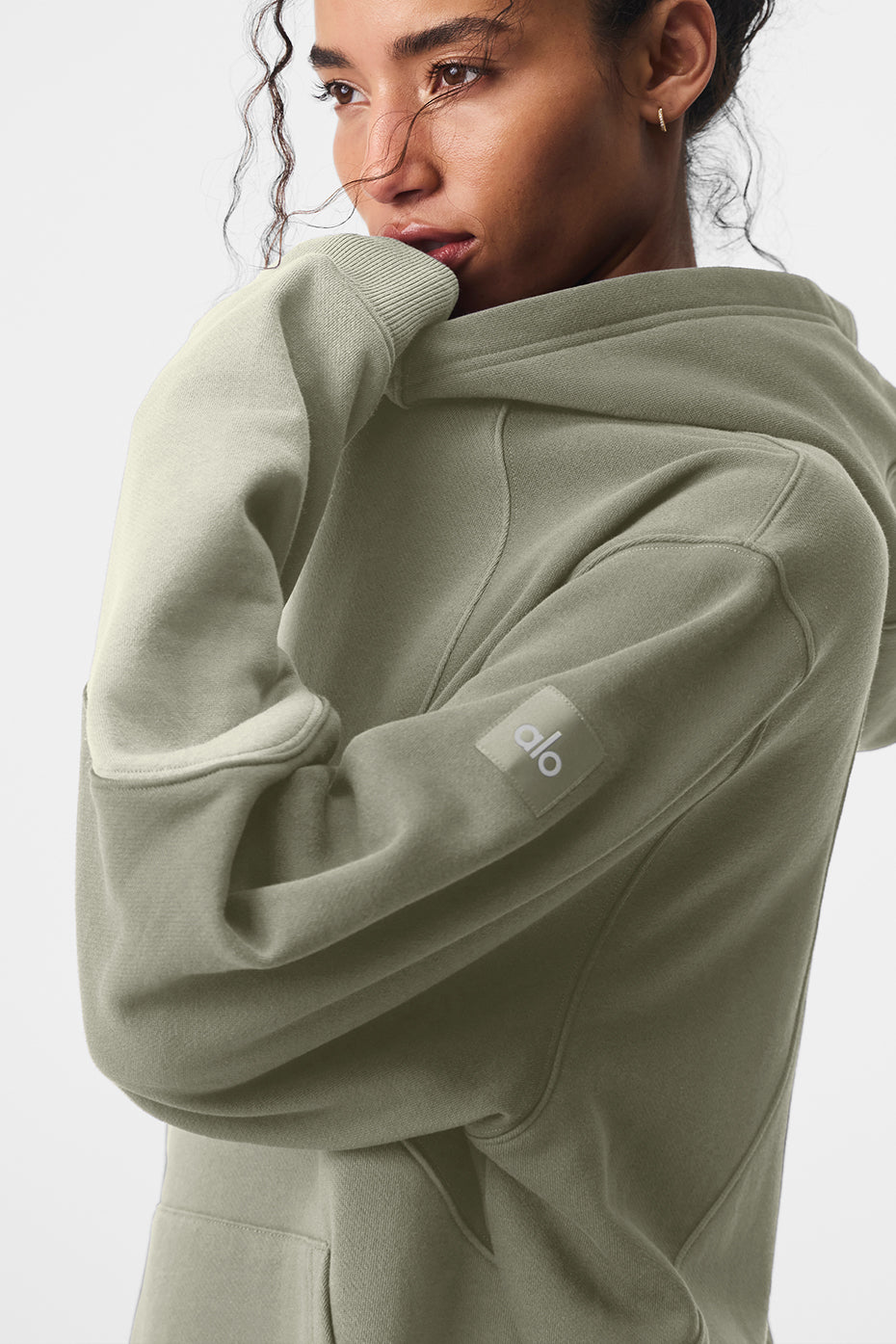 Make Waves Hooded Sweatshirt — Limestone Tonal