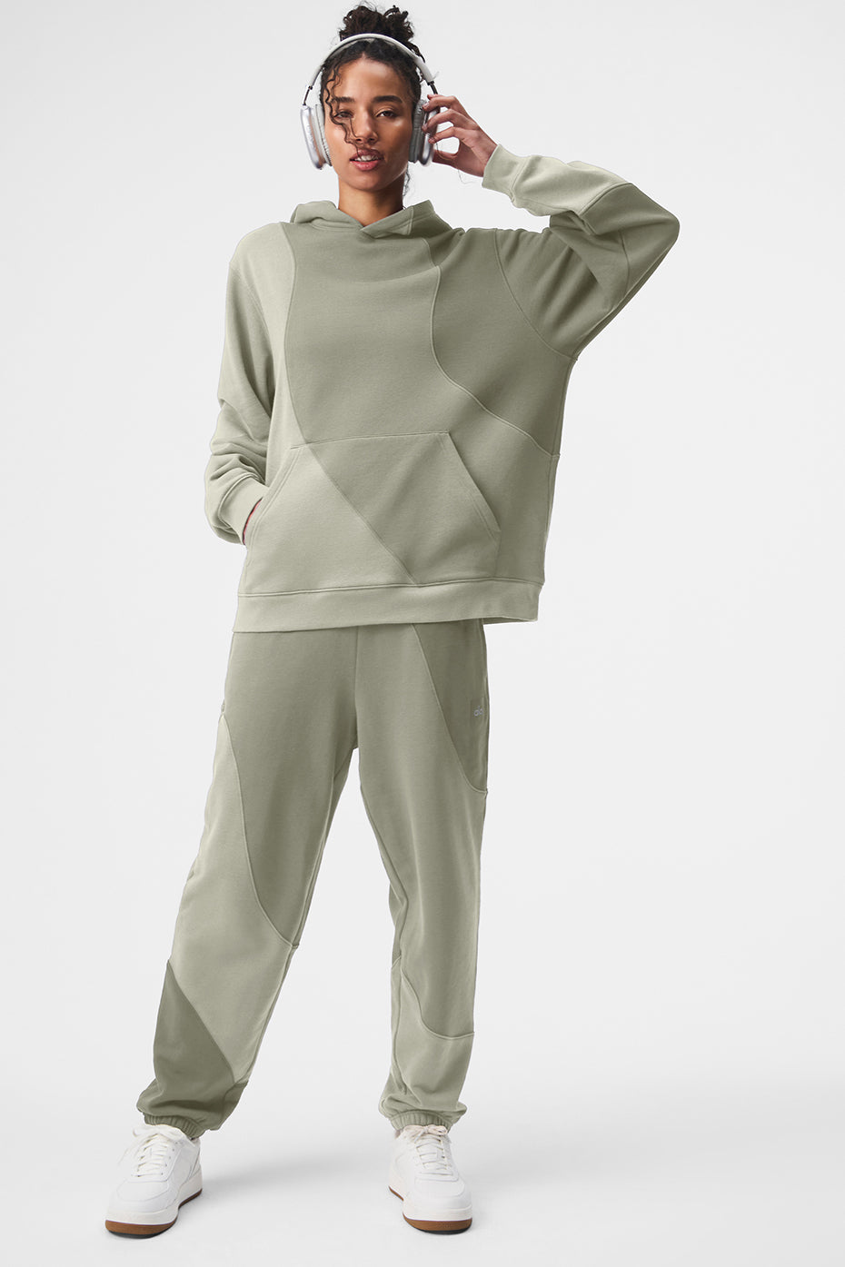 Make Waves Hooded Sweatshirt — Limestone Tonal