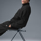Accolade 1/4 Zip Crew Sweatshirt — Black