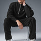 Accolade 1/4 Zip Crew Sweatshirt — Black