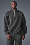 Accolade 1/4 Zip Crew Sweatshirt — Anthracite